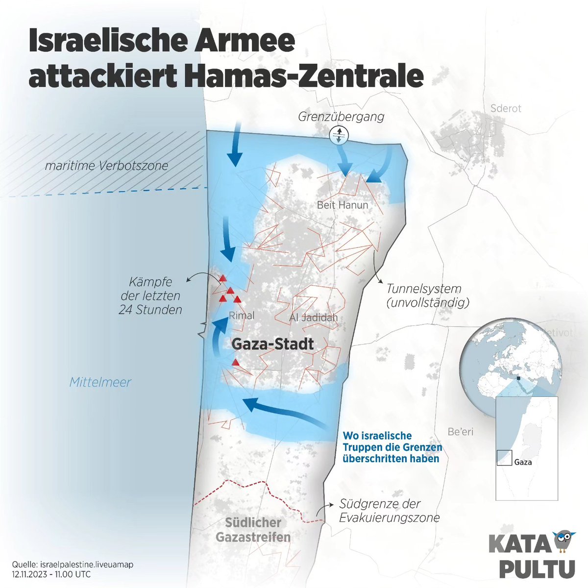 Israelische Armee attackiert Hamas-Zentrale
•
Die israelische Armee ist kurz davor, den Ring um Gaza-Stadt zu schließen.
•
Wir wollen das beste Geopolitik-Magazin der Welt werfen. Begleite uns auf dem Weg dahin, abonniere Katapultu. LINK IN DER BIO
•
katapultu-magazin.de/artikel/israel…