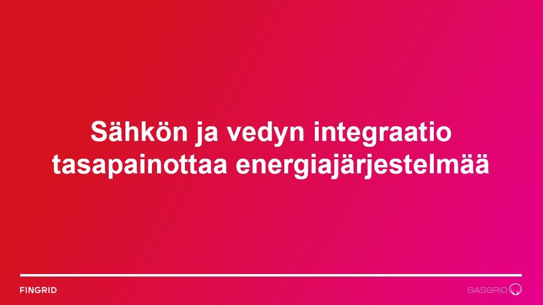 fingrid_oyj's tweet image. Suomella on iso potentiaali uusiutuvan sähkön ja puhtaan vedyn tuotannossa. 
Sähkön ja vedyn integraatio tasapainottaa energiajärjestelmää. 
@Jussi_Narhi #FingridCurrent
#Current