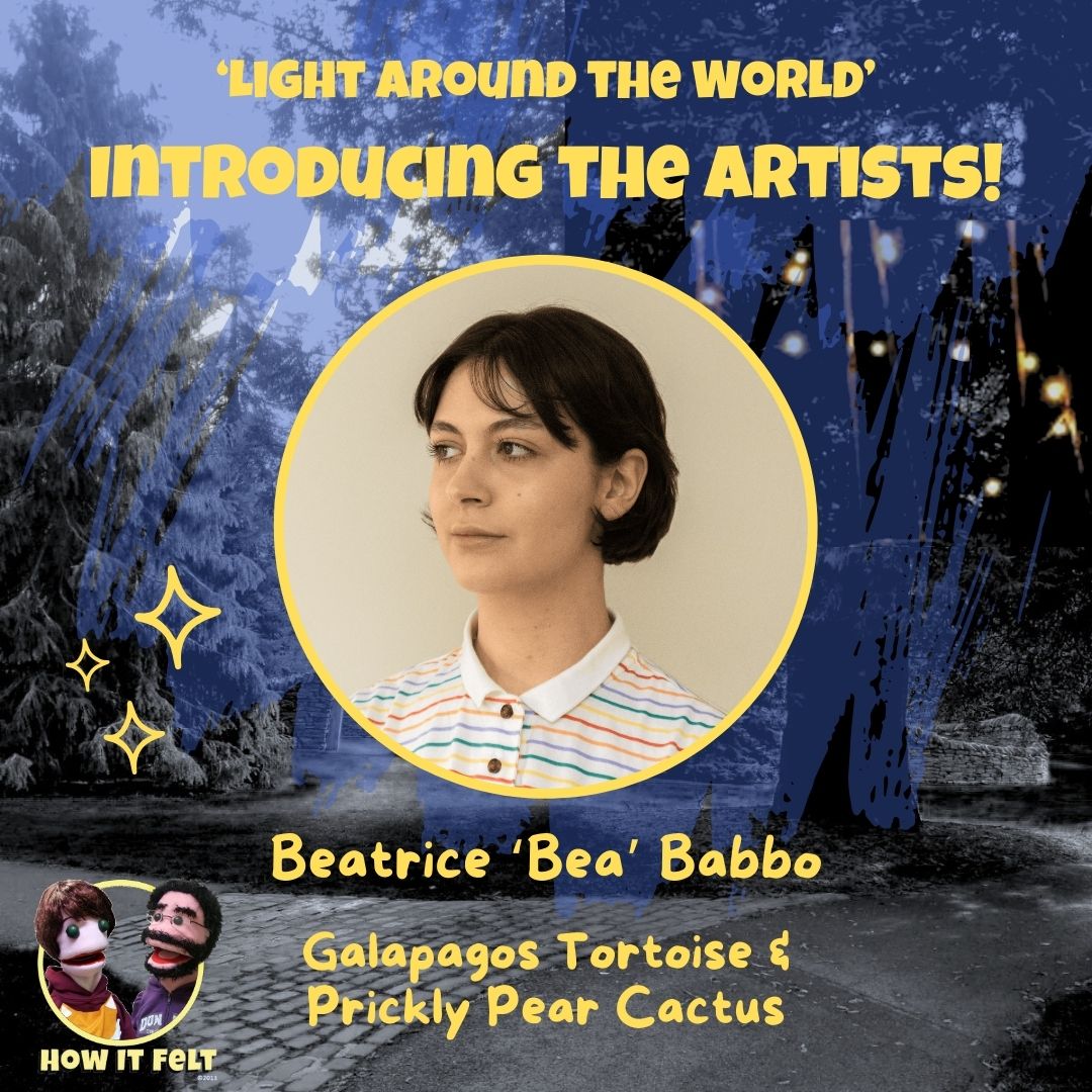 Announcing the artists for 'Light Around the World' 🌟 Beatrice is a Dundee based artist, graduating from the @DJCAD with a bachelor of Design. She is now a craftsperson who works with community arts organisations across Dundee, including @scrapantics and the @DCAdundee 🙌