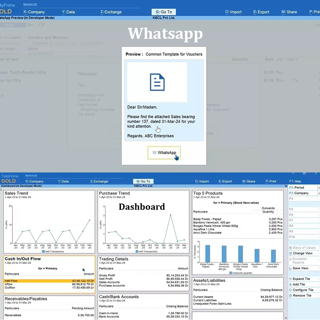 DotCompu's tweet image. Tally Prime Release 4.0 coming soon with WhatsApp integration, New Dashboard and Excel import. 
Call us: 77084 44719 - 82200 51480 

#tally #dotcompu #tallyprime