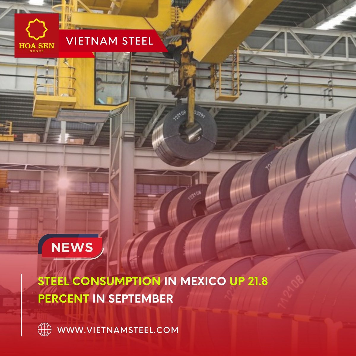 Steel consumption in Mexico up 21.8 percent in September

Read More: vietnamsteel.com/blog/news-2/su…
----

Website 1: hoasengroup.vn/en/home
Website 2: vietnamsteel.com

#steelnews #steel #asiansteel #vietnamsteel