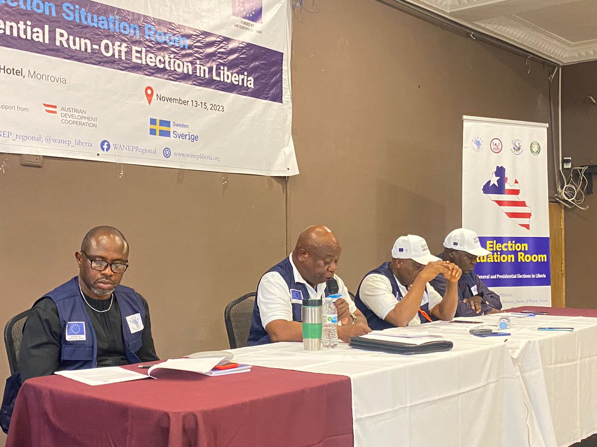 wanep_liberia's tweet image. WANEP-Liberia deploys 133 observers across 9 counties for today’s Runoff Election in Liberia. Supported by the EU, these observers aim to monitor and respond to potential threats.  Stay tuned for updates! 🇱🇷#LiberiaElection #WANEP #ElectionMonitoring #ESR