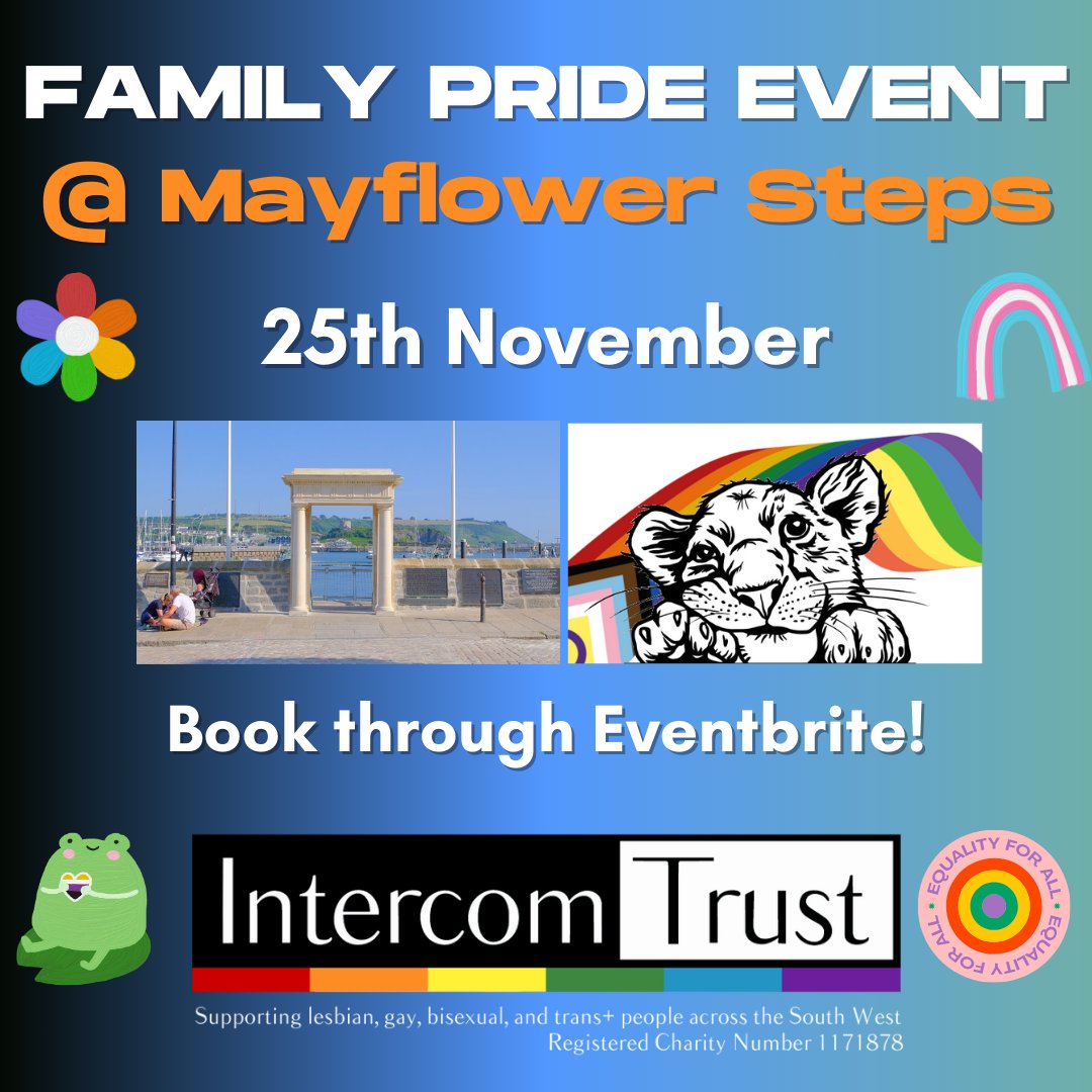Our next two Family Pride events are coming up on Saturday 25th November! 🏳️‍🌈

Come along for a winter walk or a fun family activity trail! 🌟

Book your places here: eventbrite.co.uk/o/intercom-tru…