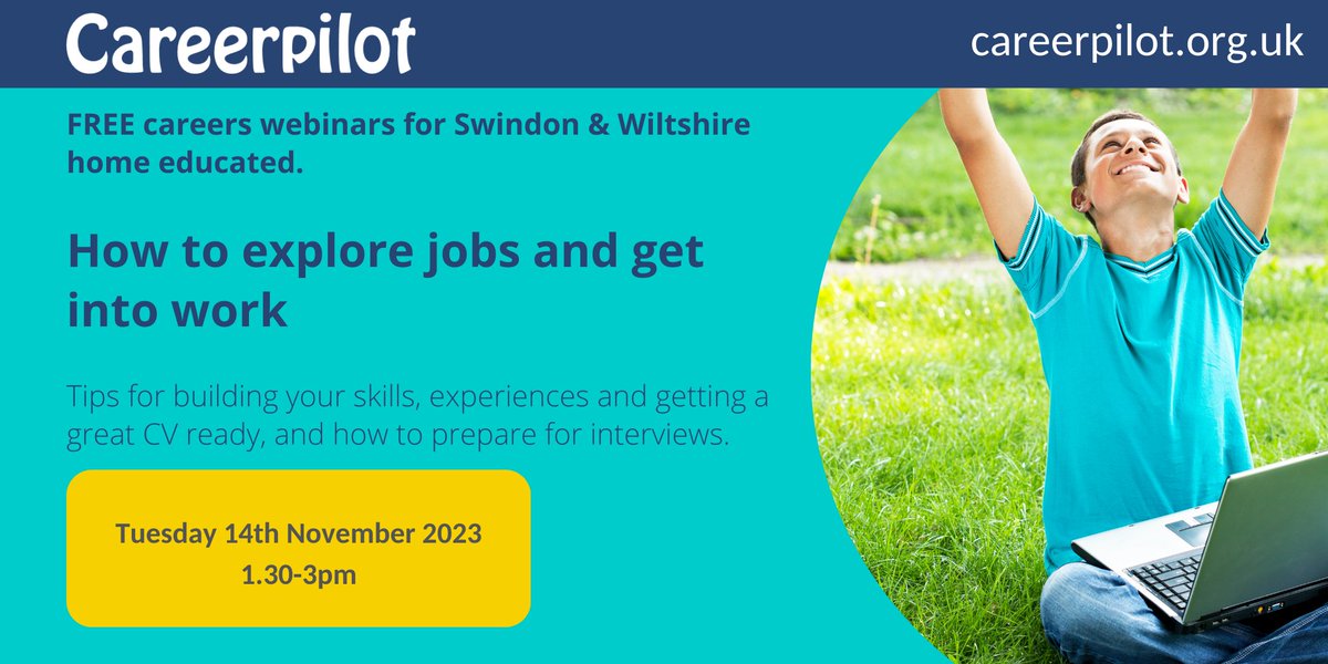 1.30PM TODAY: Free Webinar for Home Educated young people in Swindon and Wiltshire

bit.ly/46cOvKK