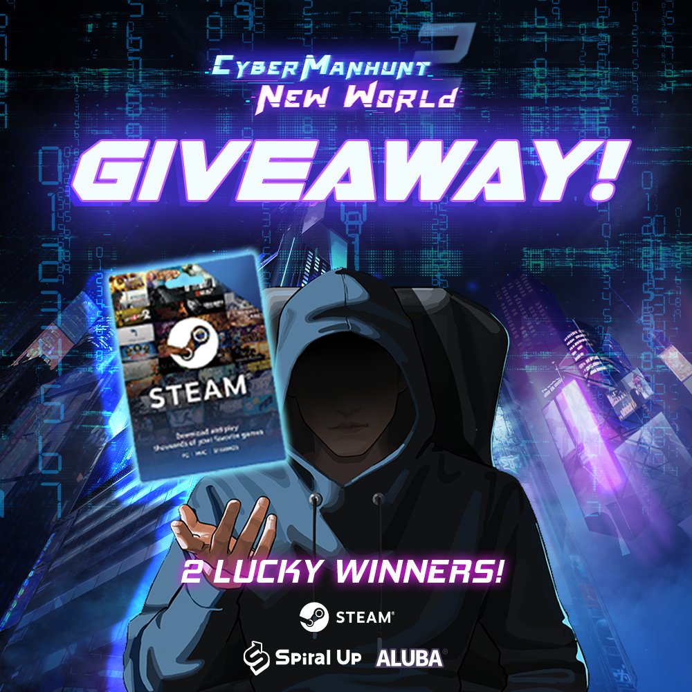 cyber_manhunt's tweet image. ✨GIVEAWAY✨

We are giving away Steam Gift Cards in celebration of our FIRST EVER demo launch! 🎉

🔥 Follow @cyber_manhunt
🔁 Like, RT this post
✅ Complete Gleam: gleam.io/54UPu/cyber-ma…

Winners will be announced on November 30th!

#puzzlegames #indiegames
