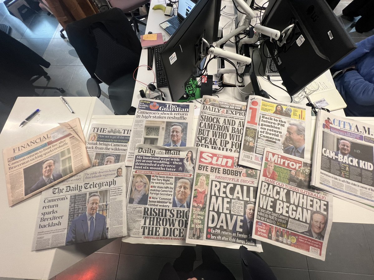 I was the future once! Papers all over DC’s shock comeback. The Sun headline is better than the City AM one..