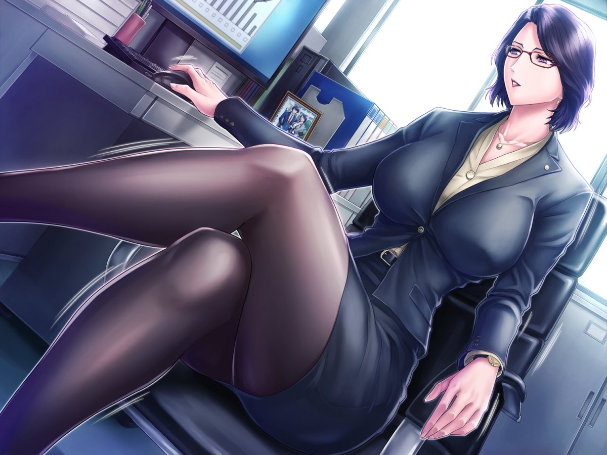 足組みポーズすき 