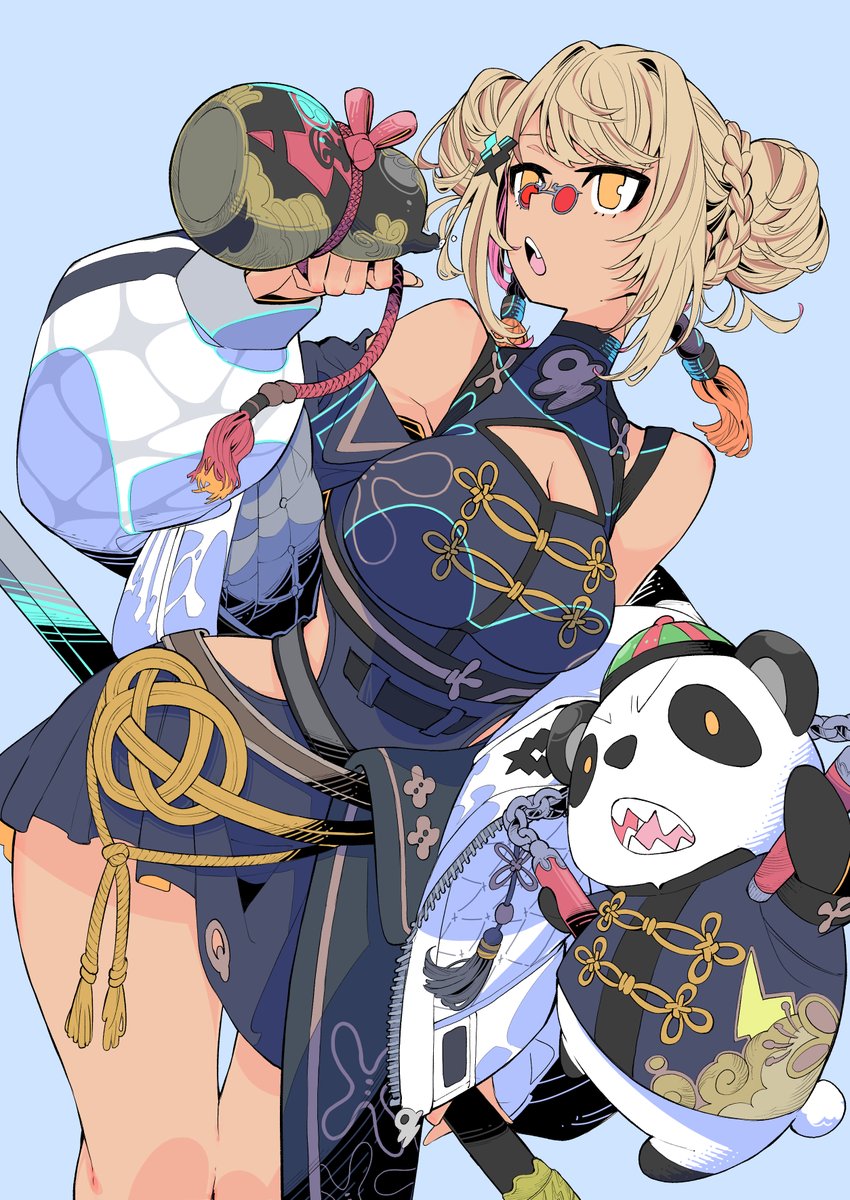 「モダンチャイナ  #神成きゅぴ新衣装 #神成った」|鉄坊やのイラスト
