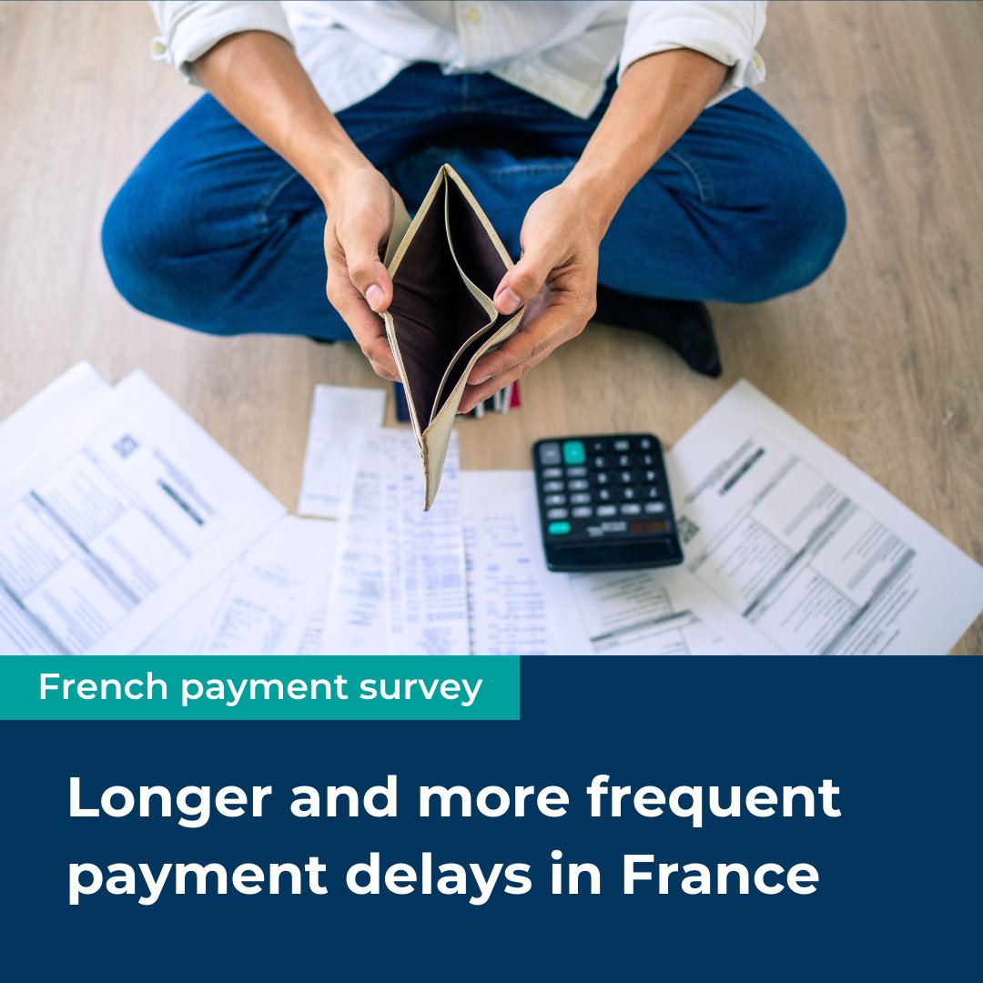 CofaceUKI's tweet photo. 📢 Payment times are getting longer in France

Last July, we carried out a #survey of 630 #businesses on #payment behaviour. Here are the key figures that stand out:

👉 To know more, access our complete survey at https://t.co/R7dvqUvNQP https://t.co/wW6R64r0AB