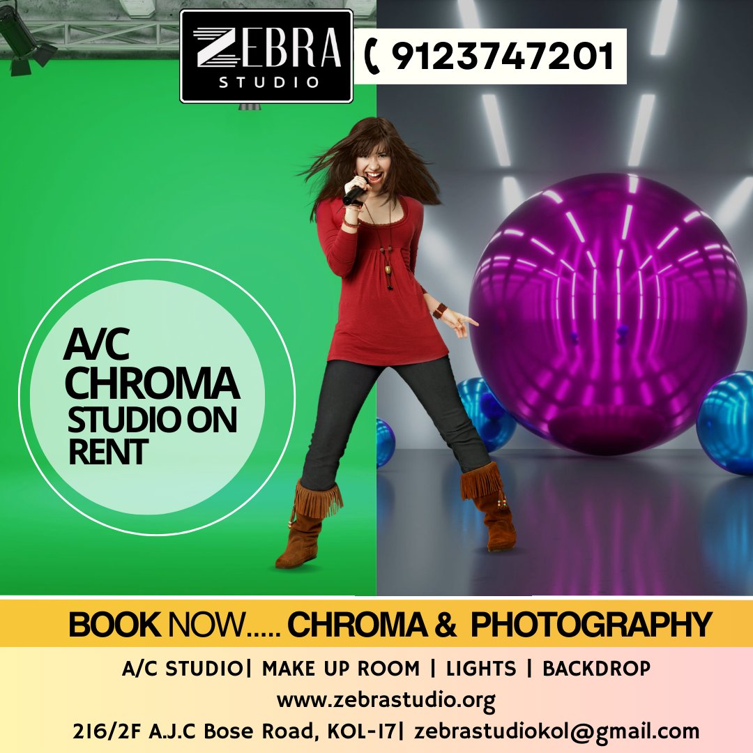 zebra_studio's tweet photo. ✨ Book Chroma Photography Studio: Where every story finds its perfect hue. 🌈 #LiteraryPalette #KolkataReads #ChromaMagic"
.
.
.
Call: 9123747201
Visit: https://t.co/zyrBGoCRTK

#ChromaKey
#GreenScreenMagic
#ChromaShoot
#KeyingInAction
#VirtualSet
#BehindTheScenes https://t.co/heIH89GzFf