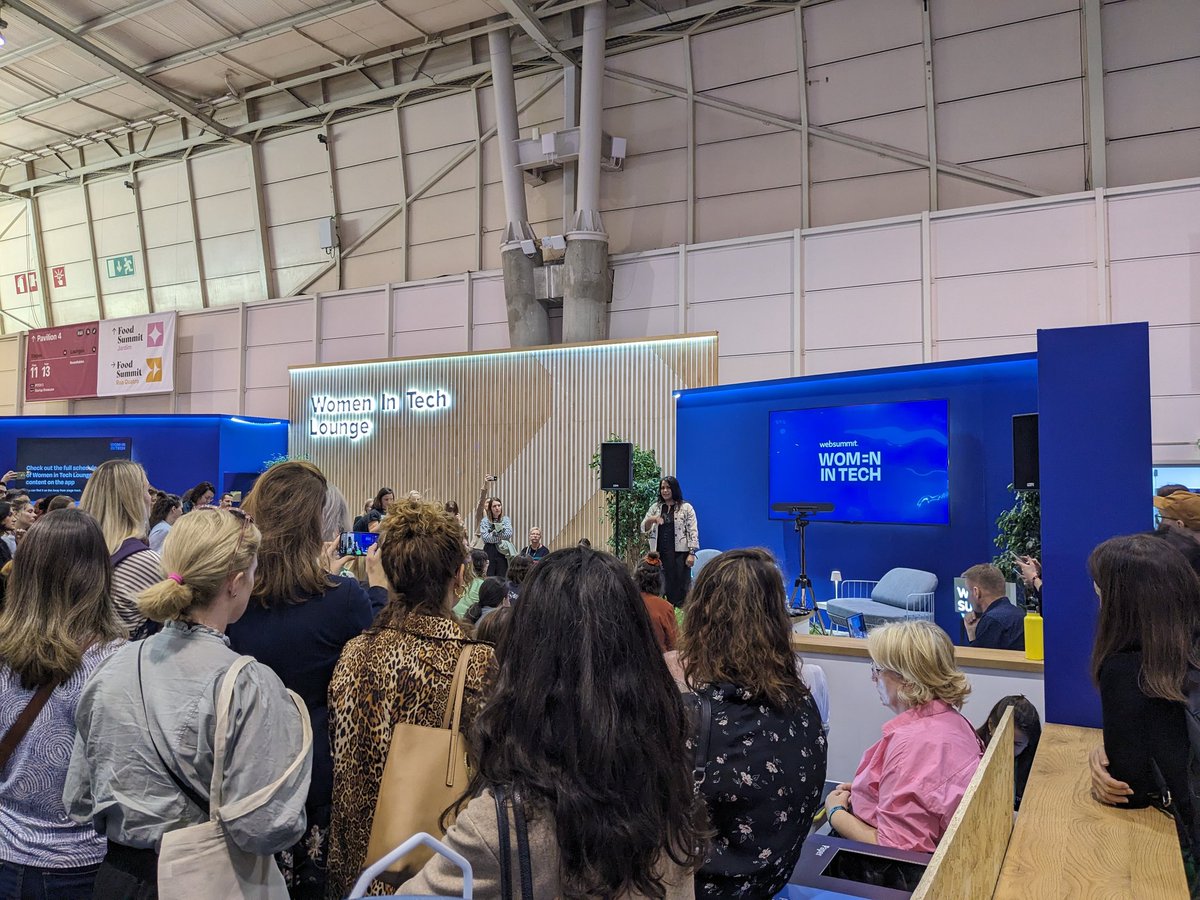Loved hearing Soumala Sarkar from <a href="/Accenture/">Accenture</a> talk about collecting + connecting dots - using your knowledge and skills to connect relevant ideas across industries and functions as a strategist. Such an important role in tech &amp; digital!

#WebSummit #WomenInTech