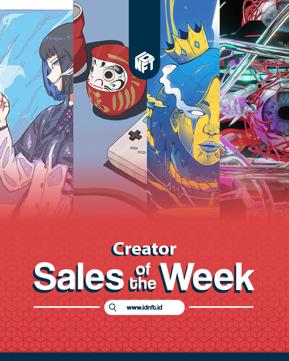 idnft_'s tweet photo. Gm fams!
Creator Sales of The Week is here 🔥
Ini dia para kreator NFT yang berhasil melakukan penjualan di minggu kemarin!
#IDNFT #NFT #CreatorNFT #CreatorSalesofTheWeek #NFTCommunity https://t.co/fPUDJvUoZh