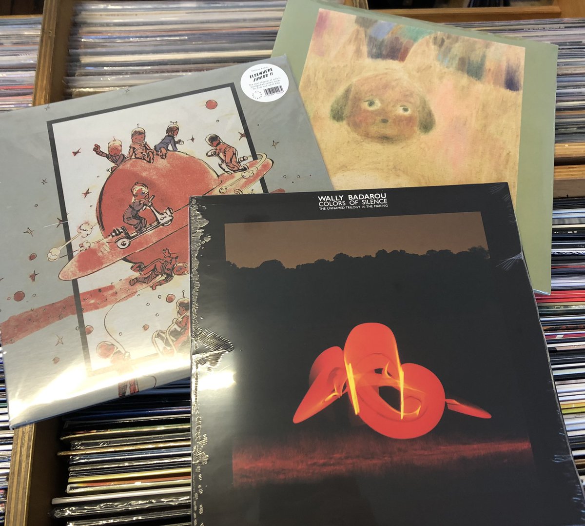 stickyblacktar's tweet photo. Mega new release Friday ahead… look at these three… #phwoar
@bewithrecords / #strangeloverecords / #efficientspace https://t.co/PrQcdT6wy3