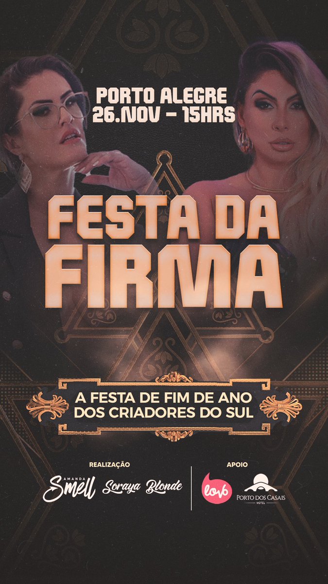 Lov6App's tweet photo. Será no dia 26/11 em Porto Alegre a festa oficial de encerramento de ano dos Criadores do Sul.

📸 Espaços instagramáveis
🫂 Network com criadores de várias regiões
🎥 Área off para criadores
🎅🏻🍾 E de quebra você vai sair com o conteúdo de final de ano em mão. https://t.co/TBxc3rYdEf