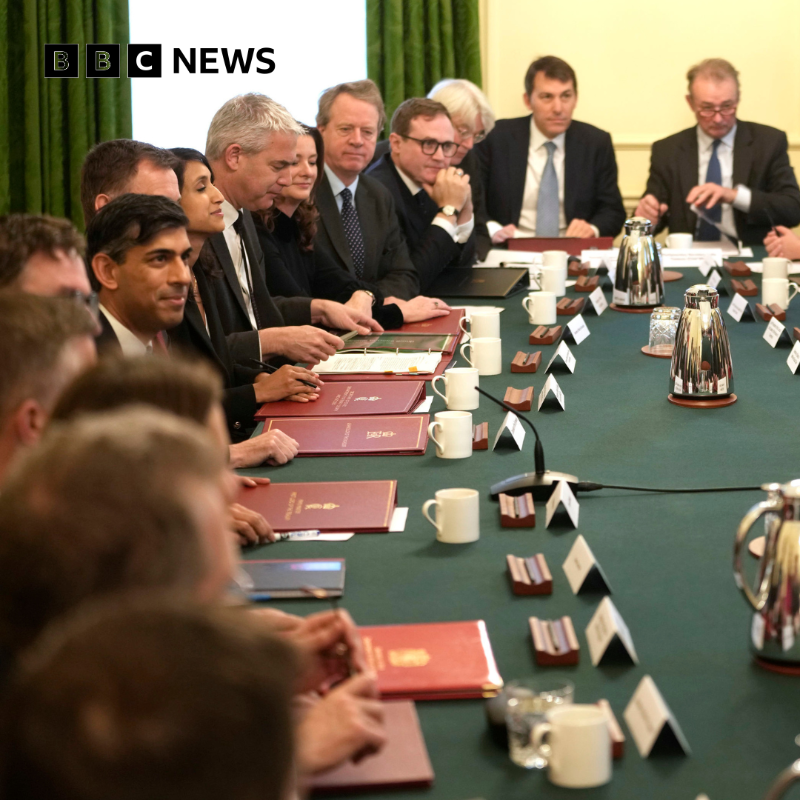 BBCPolitics's tweet photo. PM Rishi Sunak meets with his new cabinet after Monday's dramatic reshuffle

Read more ⬇