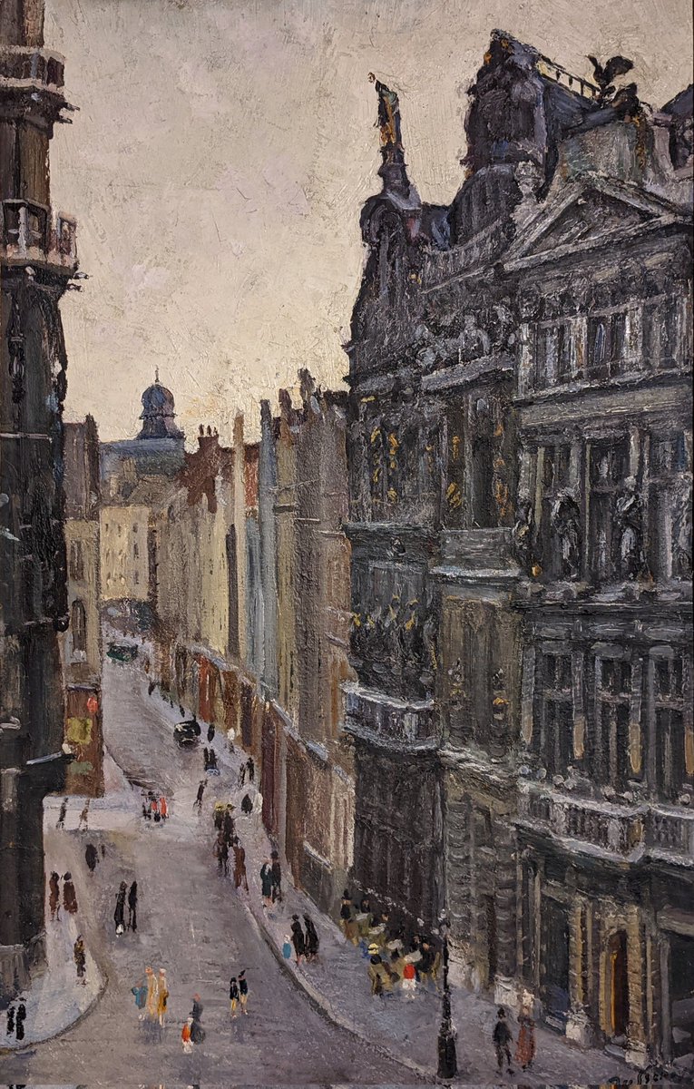 Georges Dufrenoy 1870 - 1943

Coin de la Grand Place à Bruxelles

Huile sur toile, 80 x 52 cm
Collection Privée 

#Georgesdufrenoy #dufrenoy #modernart #arthistory #bruxelles #grandplace #grandplacebrussels #brussels #belgium #belgique #paysageurbain #oilpainting #peinturealhuile