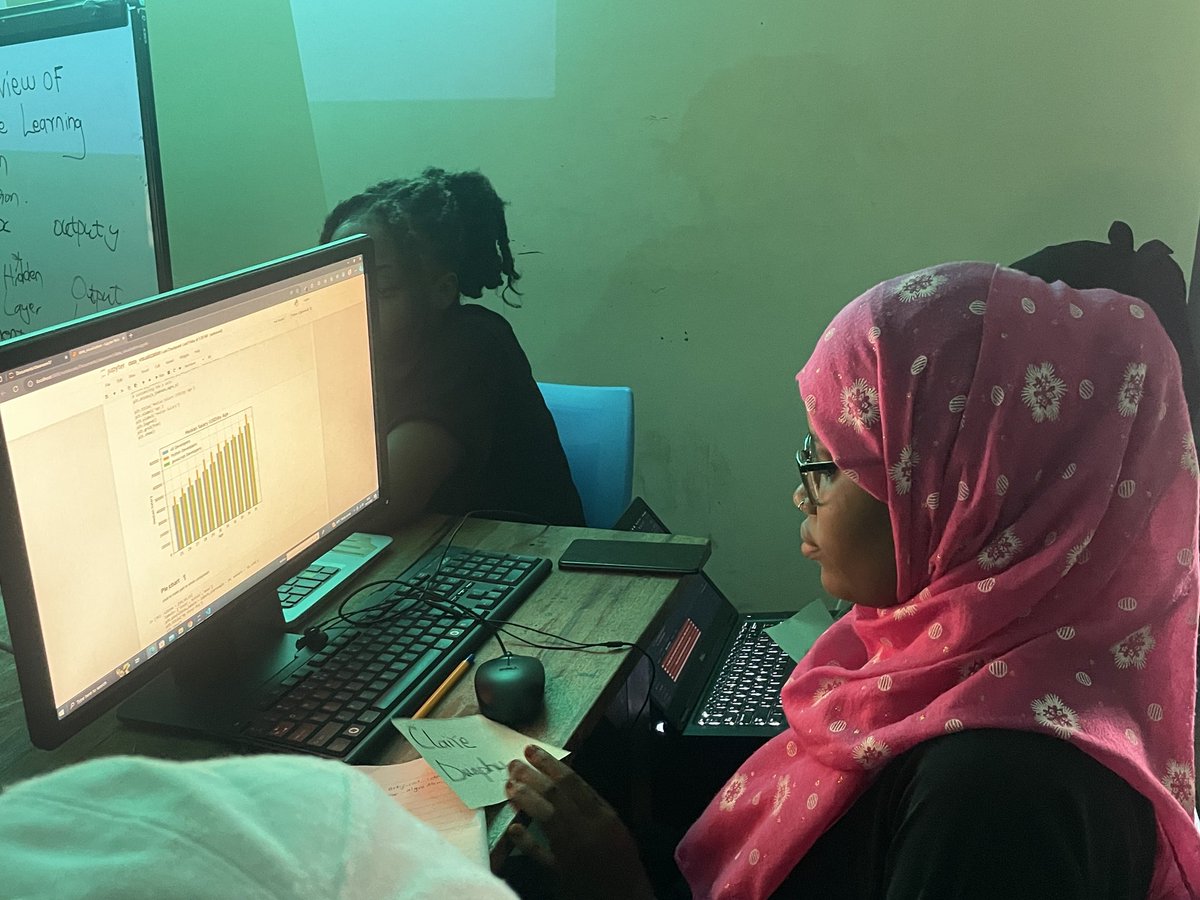 pwaniteknowgalz's tweet image. Data cleaning is the most important part of data analysis. Your data has to be clean so that you can build visualizations and do machine learning. #Codehack students today looked at how they can detect missing values,identify duplicates, and how to fix their data structures.