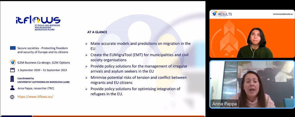 Anna Pappa from <a href="/ITFLOWS1/">ITFLOWS</a> shares her experience on the Go-To-Market service: "We participated in very specialised workshops that allowed us to showcase better the state of the art of the market and to define better our final product".