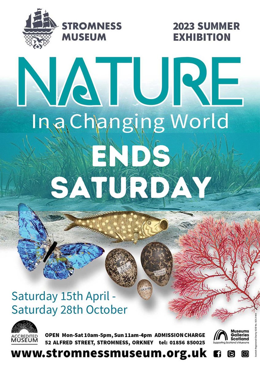 Last chance to see our Nature in a Changing World exhibition - it ends this Saturday @RSPBOrkney