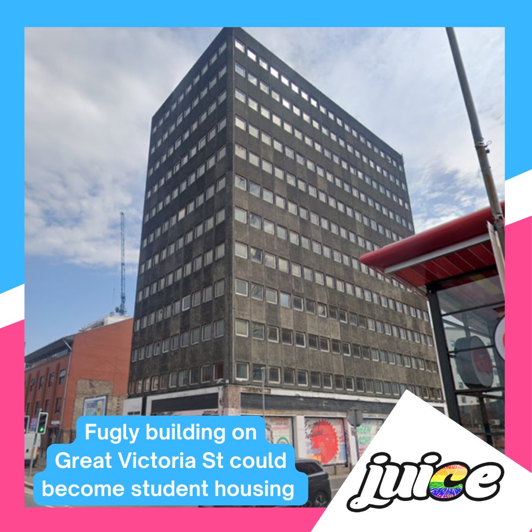 Former RTE &amp; Irish Times office building on Great Victoria Street could house up to 610 students in £55m plans put forward by South Bank Square

Queens University is also planning a student housing scheme on the nearby Dublin Road on part of the site once occupied by Movie House