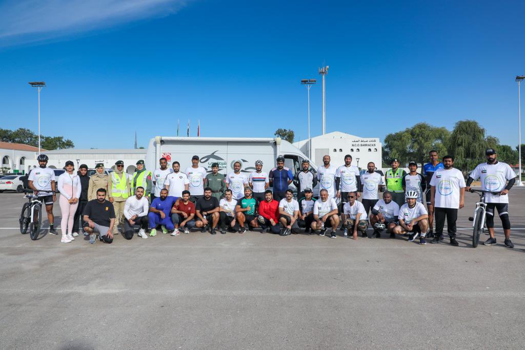 DubaiPoliceHQ's tweet photo. #صور | نظم مركز شرطة ند الشبا فعالية رياضية لركوب الدراجات الهوائية، بمشاركة أكثر من 100 دراجاً من مختلف الإدارات العامة ومراكز الشرطة، وعدد من متطوعي شرطة دبي، تزامناً مع
#تحدي_دبي_للياقة على #شرطة_دبي.
#Dubai30x30
@DXBFitChallenge https://t.co/fdHAKicDfl