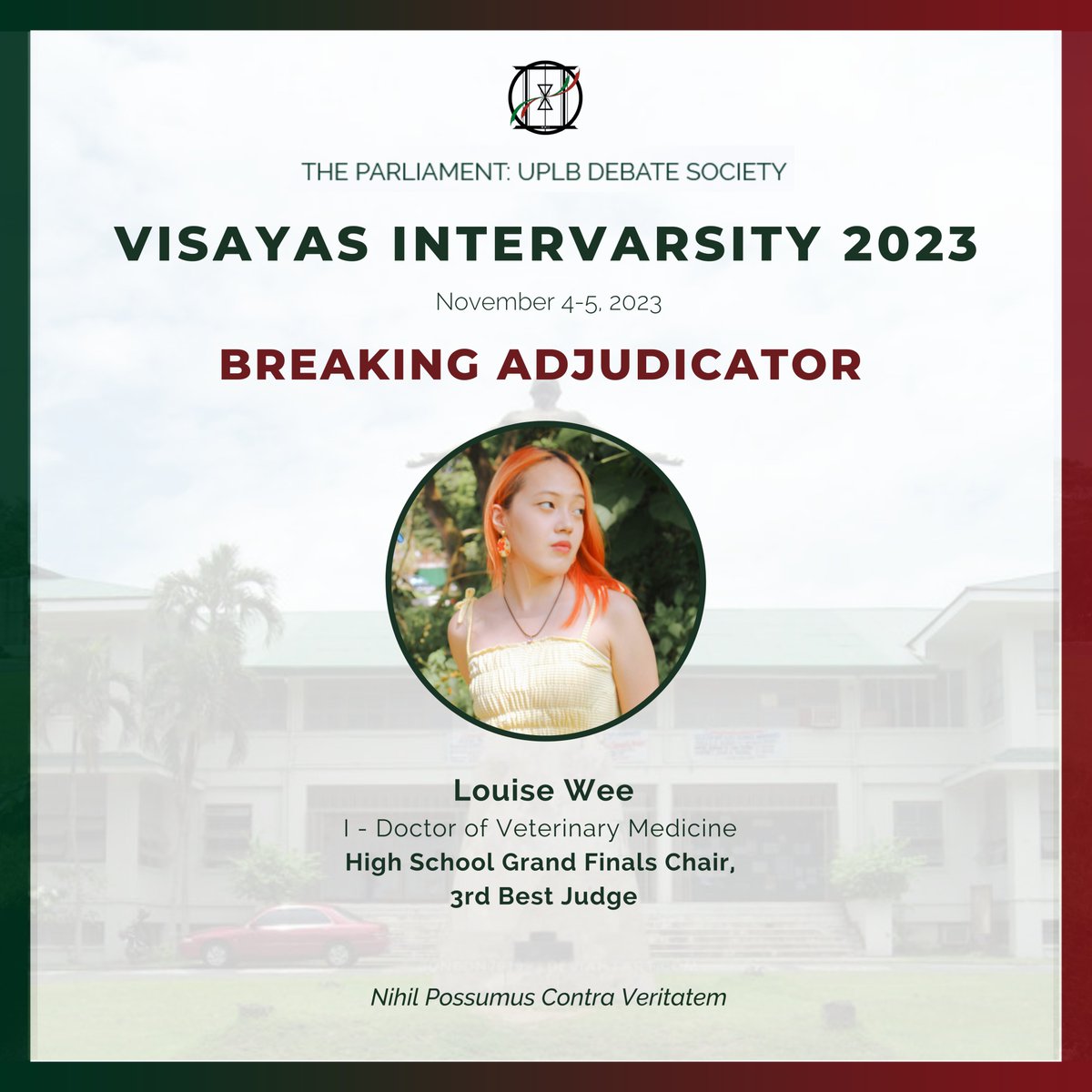 uplb_debate's tweet photo. The Parliament takes immense pride in congratulating its resident members at the Visayas Intervarsity 2023 last November 4-5.🥳

Congratulations on the wonderful run!

#TapangTalinoUPLB https://t.co/c4qVmAQx7Q