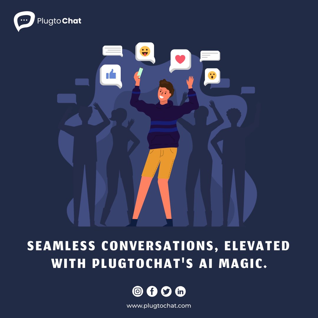 PlugtoChat's tweet image. Join the ranks of businesses enhancing their customer support and communication with Plugtochat. Elevate your customer experience, increase efficiency, and boost your bottom line.
#chatAPI #JavascriptSDK #prebuiltUI #plugtochat #livechatc #chatapp #chatplugin #Chatplugin