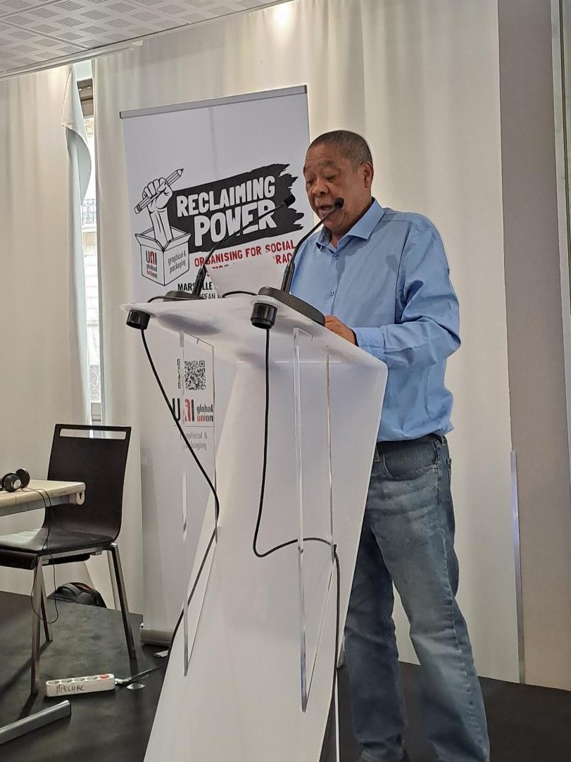 ‘UNI Africa's key goal for the next four years in the Graphical and Packaging sector is to build unions, reclaim power and thereby enhance collective bargaining.’ @KJacobsUNI #ReclaimingPower ✊