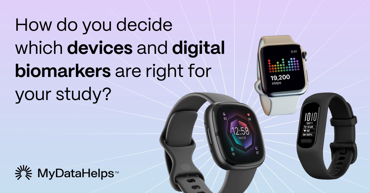 With many options for wearables, from Apple to FitBit to Garmin and more, how do you choose which device is right for your research?

Check out our guidelines for selecting a device for your study: hubs.la/Q028Hy420
