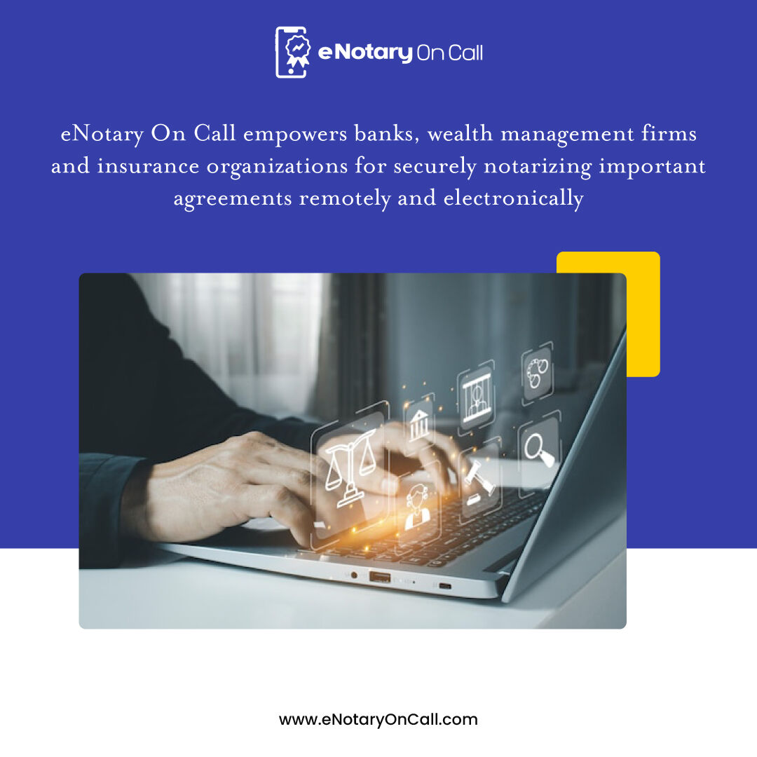 eNotaryOnCall's tweet image. Documents notarized with eNotary On Call are protected by law. Easily notarize important agreements online today!

#eNotary #ConvenientNotaryServices #RemoteNotarization #onlinenotarizationflorida #remoteonlinenotarization #floridaremoteonlinenotarization #electronicnotarization