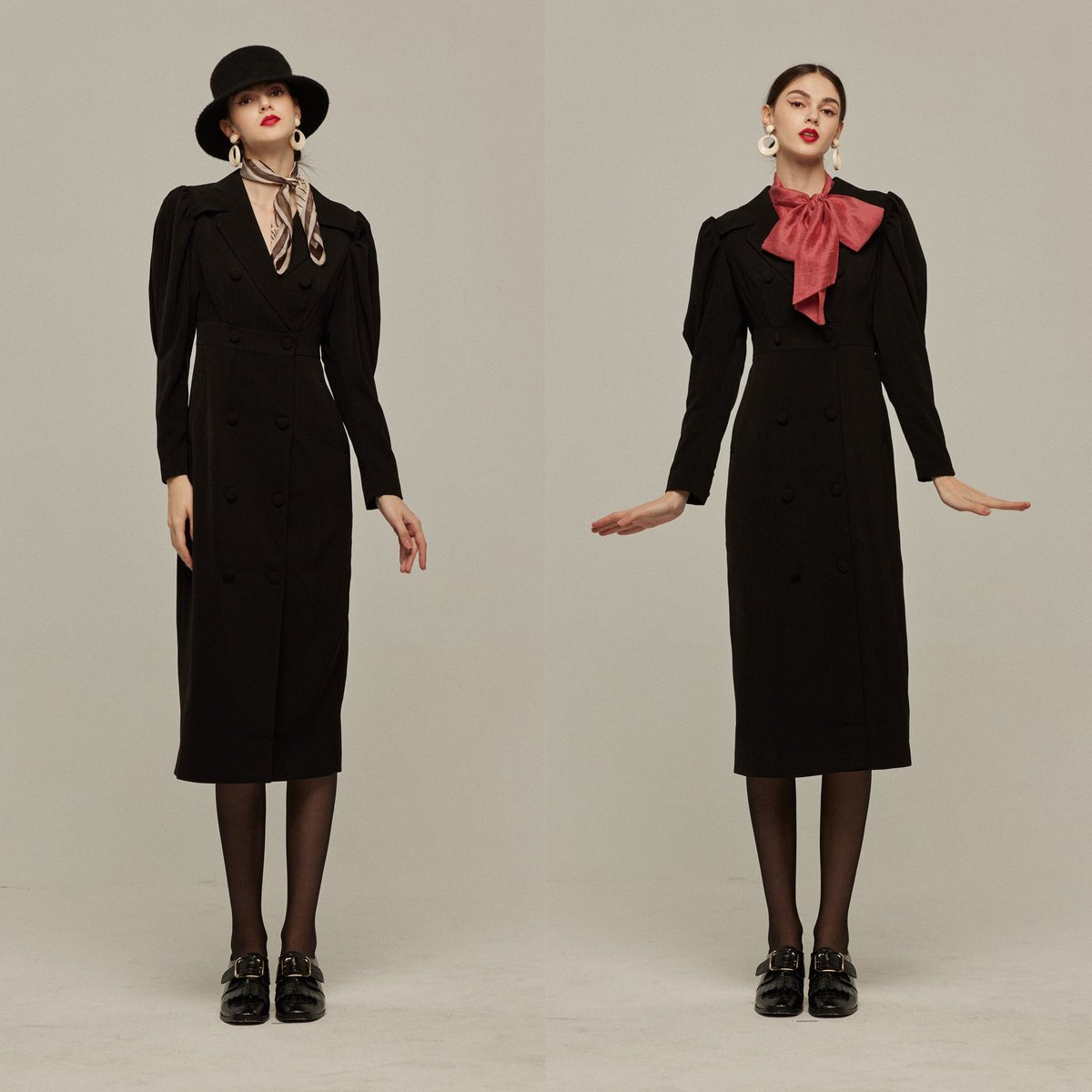 tnewties トゥエンティーズ 悪女を演じて ワンピース 悪女を演じて》 ▪️詳細 ・ウエストマークデザインのダブルブレスト