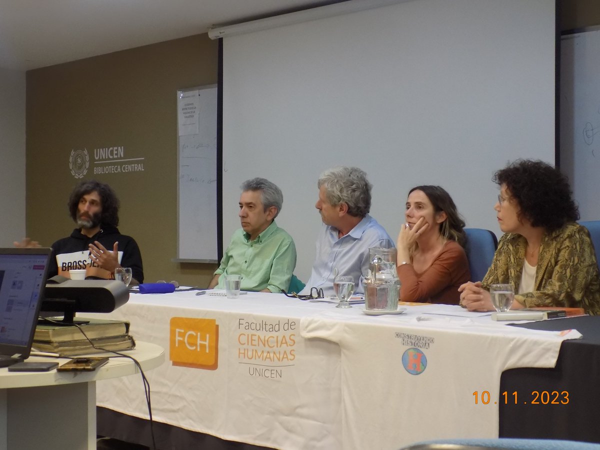 IV Encuentro de Estudiantes de Historia en la FCH-UNICEN junto a Julio Melón, María Estela Spinelli, Paola Gallo, Daniel Dicósimo. Lujo total.