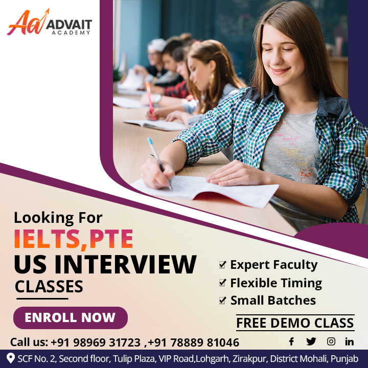 AcademyAdvait's tweet photo. looking for the best IELTS, PTE, and US interview classes, you should definitely check out Advait Academy. We provide excellent training to help you excel in these subjects. Don't miss out!
Visit us -  https://t.co/BS5apiMibF
#canada #ieltsexam #studyvisa https://t.co/Cwdw7irT2M