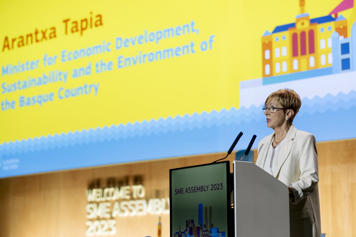 🇪🇺 A true pleasure for the #BasqueCountry to host the #SMEassembly2023, the most significant event for small and medium-sized enterprises in Europe.

We are a small country with a strong industrial sector that is committed to the Green Deal. Welcome to Euskadi, Innovation Land!