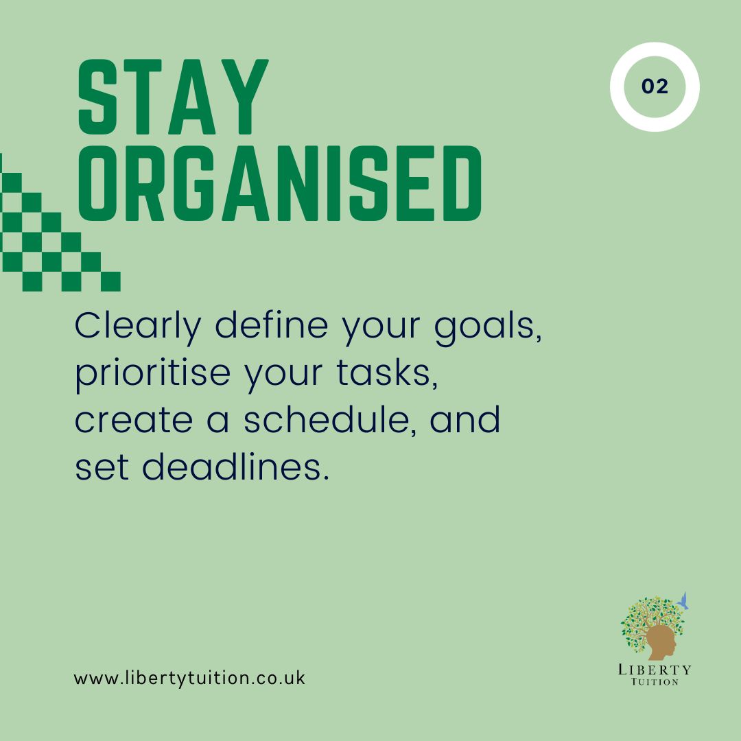 LibertyTuition's tweet photo. Managing your time effectively as a student is crucial for academic success and maintaining a healthy work-life balance. Here are some quick tips to help do just that!

#timemanagement #studentlife #excelstudent #timestrategies #learntoearn #libertytuition https://t.co/Uj7kta5D61