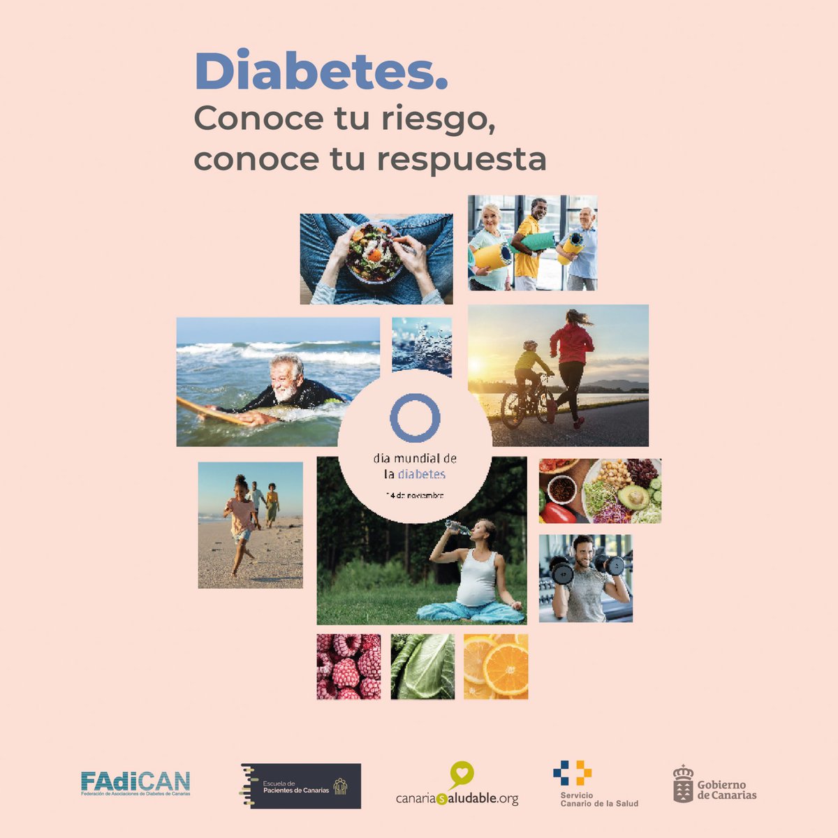 escuelapCAN's tweet photo. Desde @escuelapCAN nos sumamos al #DiaMundialdelaDiabetes
Desde nuestra puesta en marcha, se han realizado 49 talleres para pacientes con diabetes, y en lo que va de 2023, se han realizado 13 talleres en las diferentes gerencias sanitarias en todas las islas https://t.co/3NU2jWMzPE