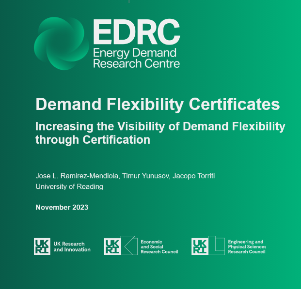 Energy Demand Research Centre (EDRC) tweet media