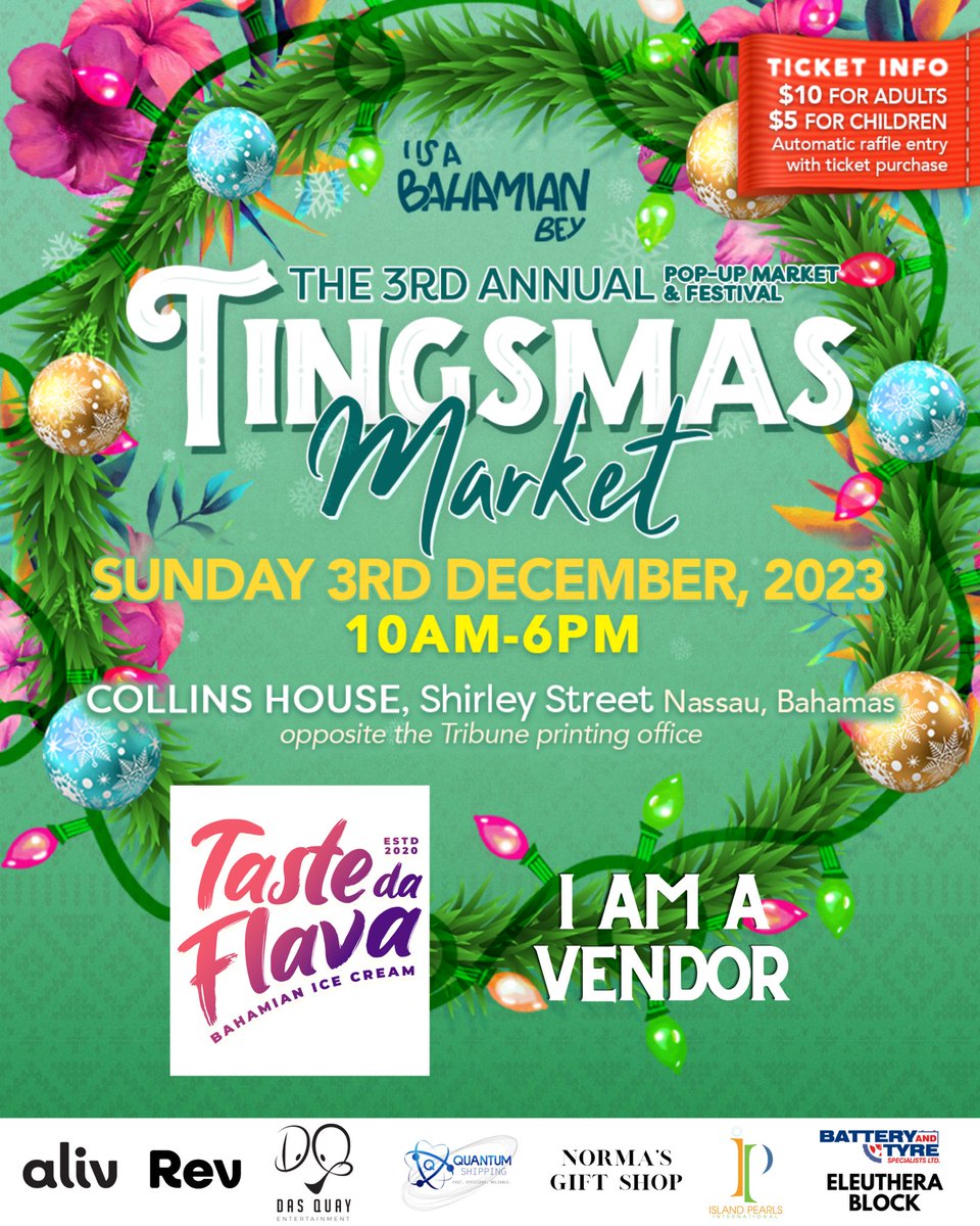 A WEEKEND FULL OF POP UPS‼️

If you Catch Us that Saturday, Catch Us that Sunday Too ‼️ 

We are pleased to announce that we are returning vendors for <a href="/ilashlab_/">iLash Lab</a>  and <a href="/iisabahamianbey/">Da Most Rt. Hon. Royal Bahamian of Da Bahamas 🇧🇸</a> December Holiday Pop Ups respectively. 🥳🎄

Check flyers for more details 🤍