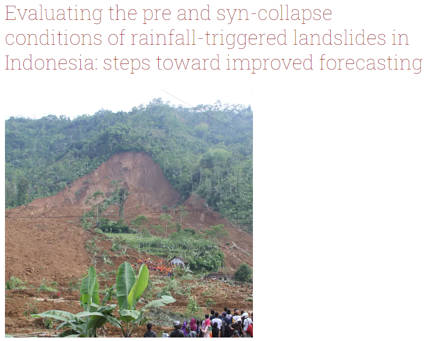 Ekbal Hussain (@ekh_sci) on Twitter photo Interested in understanding how we can better understand and forecast rainfall-triggered landslides in Indonesia?
Consider applying to our PhD project, a collaboration between <a href="/BritGeoSurvey/">British Geological Survey</a>, <a href="/unpad/">Universitas Padjadjaran</a>, <a href="/RDI_Global/">Resilience Development Initiative</a> & <a href="/UniofNottingham/">Uni of Nottingham #WeAreUoN</a>.
Deadline: 10 Jan 2024
envision-dtp.org/2023/evaluatin… Interested in understanding how we can better understand and forecast rainfall-triggered landslides in Indonesia?
Consider applying to our PhD project, a collaboration between <a href="/BritGeoSurvey/">British Geological Survey</a>, <a href="/unpad/">Universitas Padjadjaran</a>, <a href="/RDI_Global/">Resilience Development Initiative</a> & <a href="/UniofNottingham/">Uni of Nottingham #WeAreUoN</a>.
Deadline: 10 Jan 2024
envision-dtp.org/2023/evaluatin…
