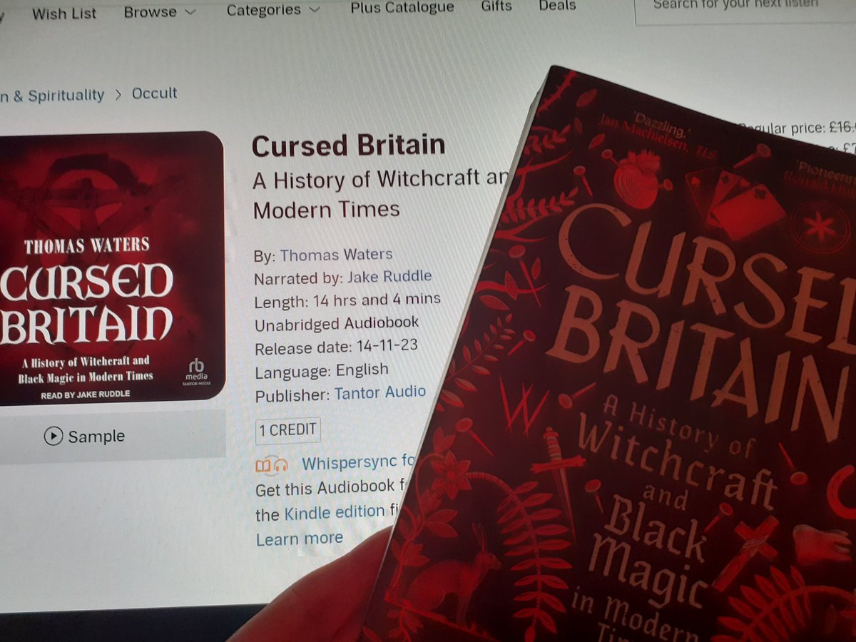 Released today, so I can have it fed directly into my lugholes on long journeys, and in the wee, small hours when my eyes are too tired to read. Thank you, @audibleuk and @DrThomasWaters!