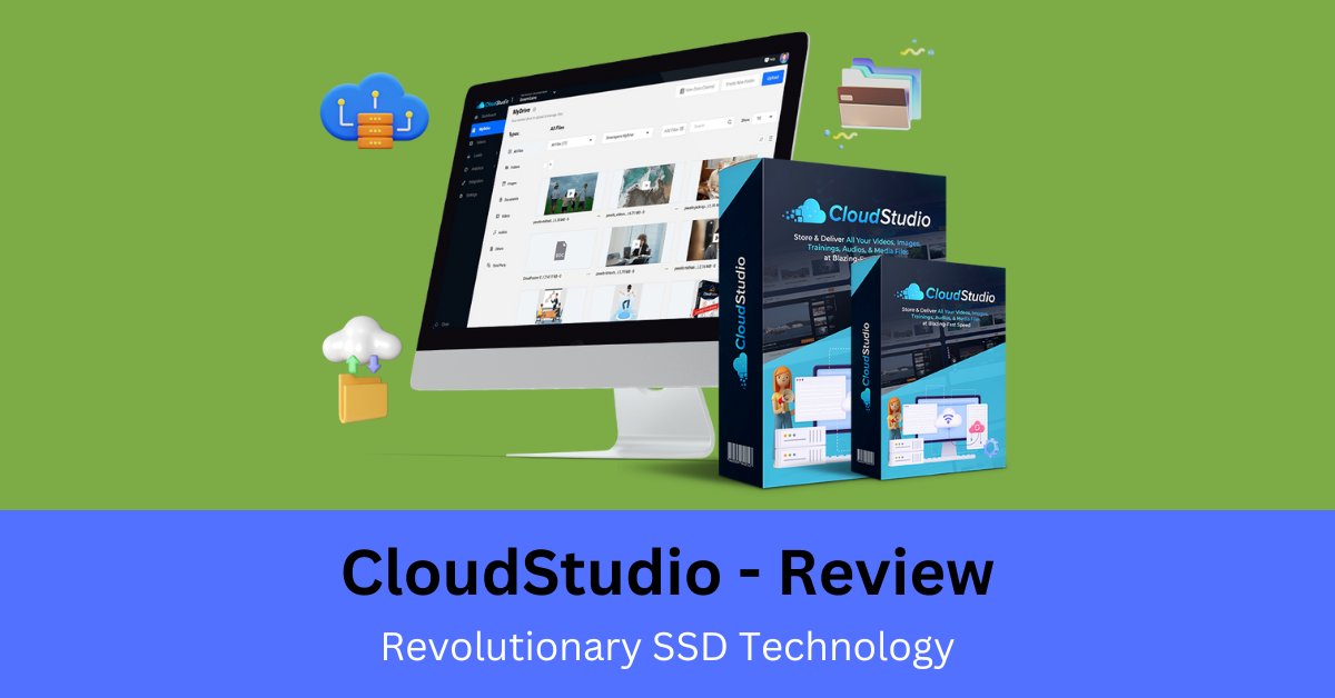 CloudStudio Review – SSD Technology
CloudStudio is a Revolutionary Dropbox-Killer “SSD Technology :
Swiftly Store & Deliver All Your Videos, Audios, Website Images, & Media Files At Lightning Fast Speeds with CloudStudio

Full Review: rb.gy/y9a4vi

#Review #CloudStudio