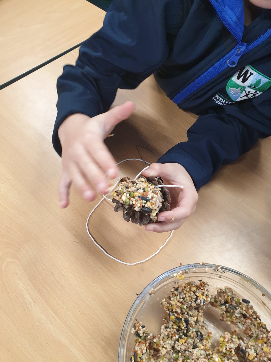 Whitchurch1's tweet photo. Year 2 were following instructions on how to make a bird feeder as part of an introduction to the unit of writing instructions #wpsliteracy #wpsscience https://t.co/GgHrgBFbIh