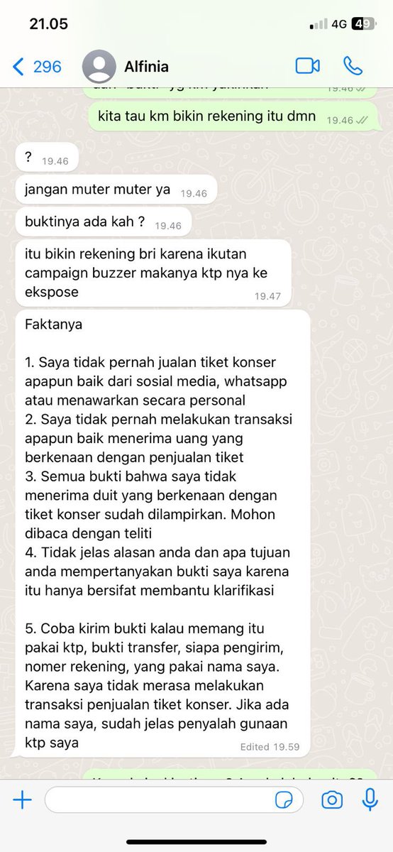 xfoyoudid_'s tweet photo. Setelah dapat kontak aslinya, temen gw yg hubungin terduga dan alibi terduga ada di ss ini https://t.co/NnqOpFlD3F