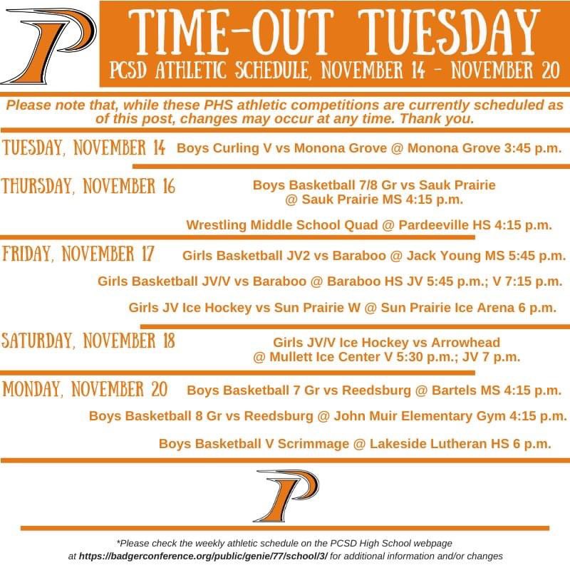 PortageCSD's tweet image. #TimeoutTuesday for the week of November 14 - November 20, 2023

Go Warriors!

🧡 #PortageWarriorWay 🖤