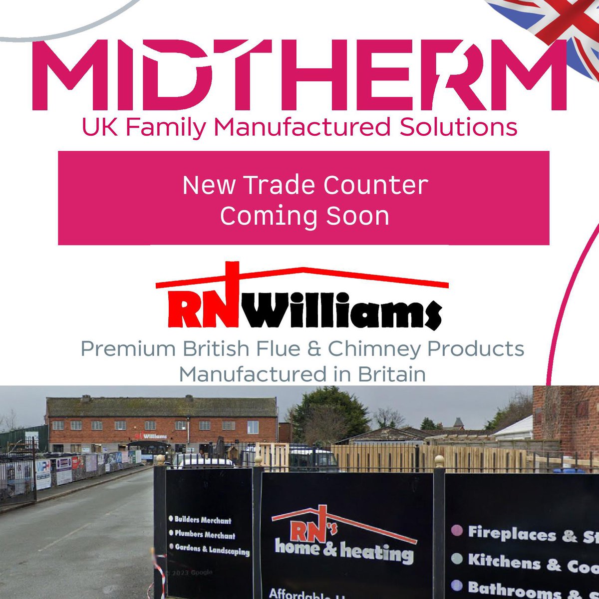 We are excited to announce we are to become a Midtherm Trade Counter very soon!
We have been proud to supply the best British made flue from Midtherm for over 25 years!
Not only great products for but a great company to work with offering the highest level of service.