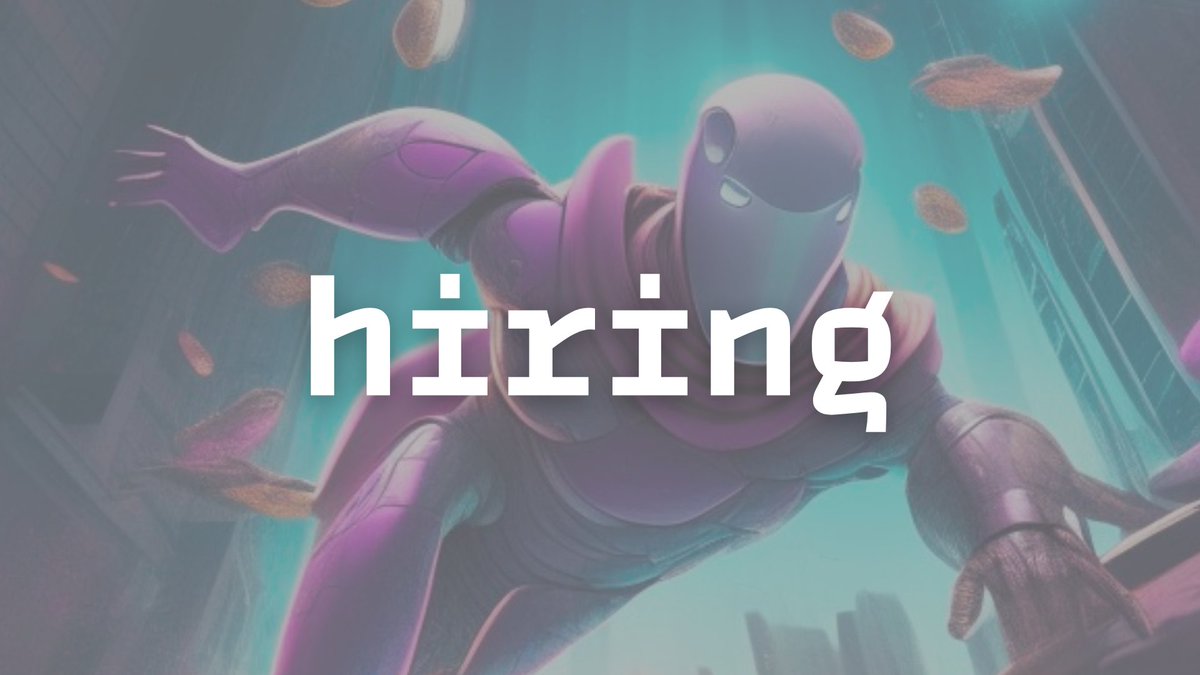We are looking for a Backend Developer. 
Please send your CV via DM.

$SUPER #SOLANA