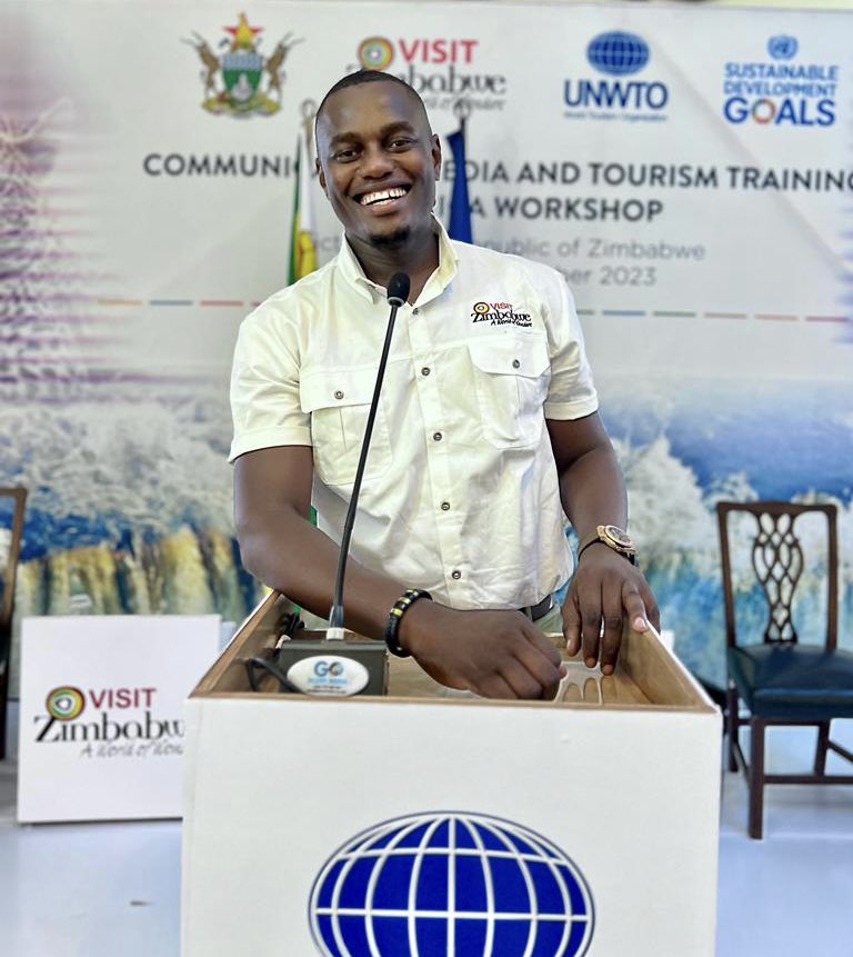 chiefkoti's tweet image. #WhileAtWork Grateful to be attending the Communication, Media, &amp;amp; Tourism Training in Africa Workshop, organized by @UNWTO and hosted Zimbabwe Tourism Authority  which kicked off on Tuesday at the #VictoriaFalls. 
 
The workshop aligns with the UNWTO&apos;s ten-point agenda for…