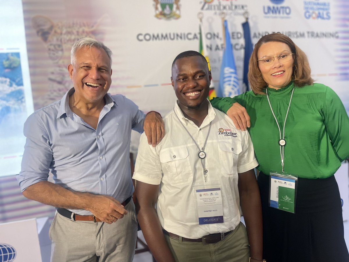 chiefkoti's tweet image. #WhileAtWork Grateful to be attending the Communication, Media, &amp;amp; Tourism Training in Africa Workshop, organized by @UNWTO and hosted Zimbabwe Tourism Authority  which kicked off on Tuesday at the #VictoriaFalls. 
 
The workshop aligns with the UNWTO&apos;s ten-point agenda for…