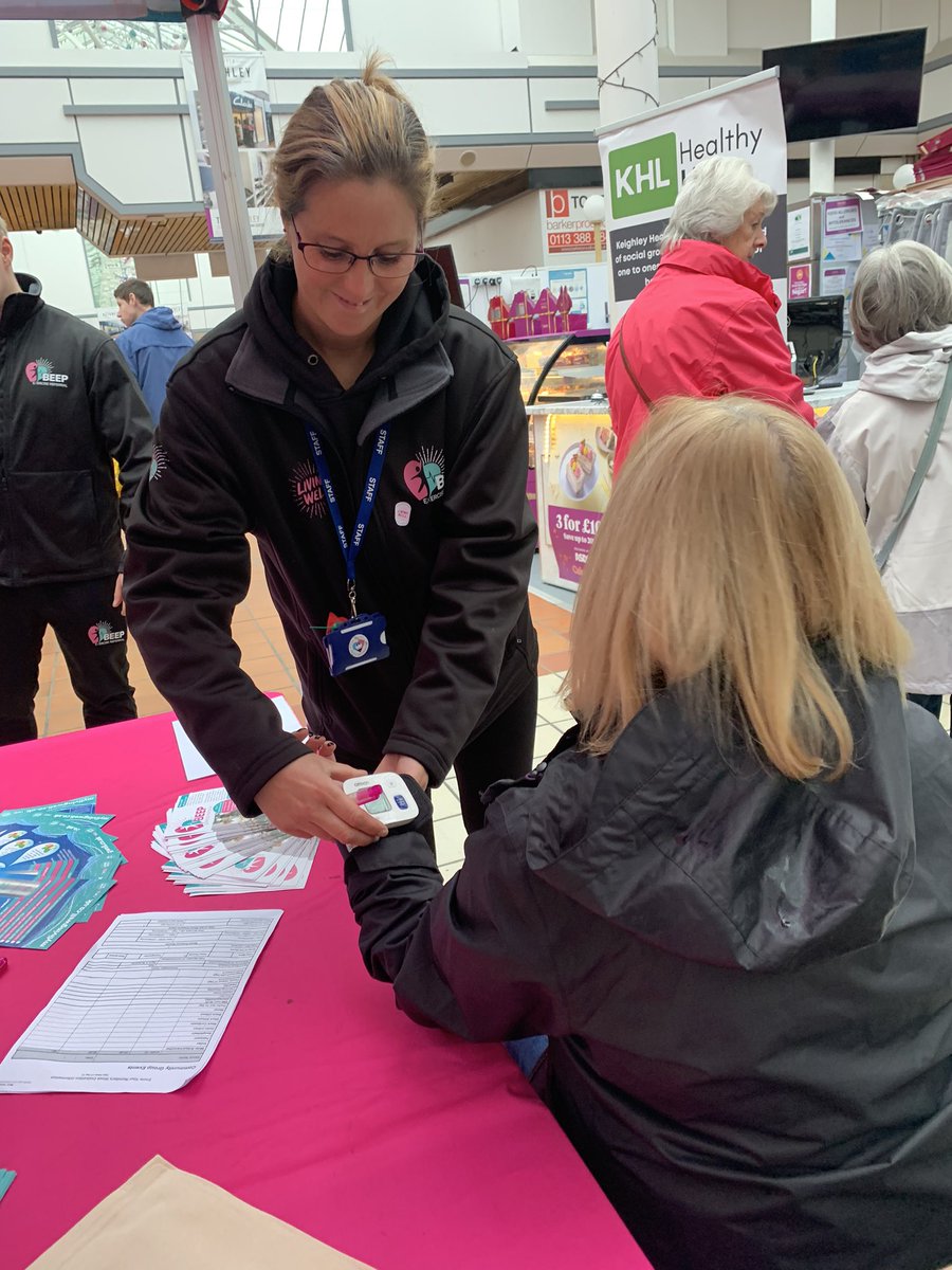 Come and see us for free health checks @AiredaleSC today - we will be here till 3pm. #SelfCareWeek