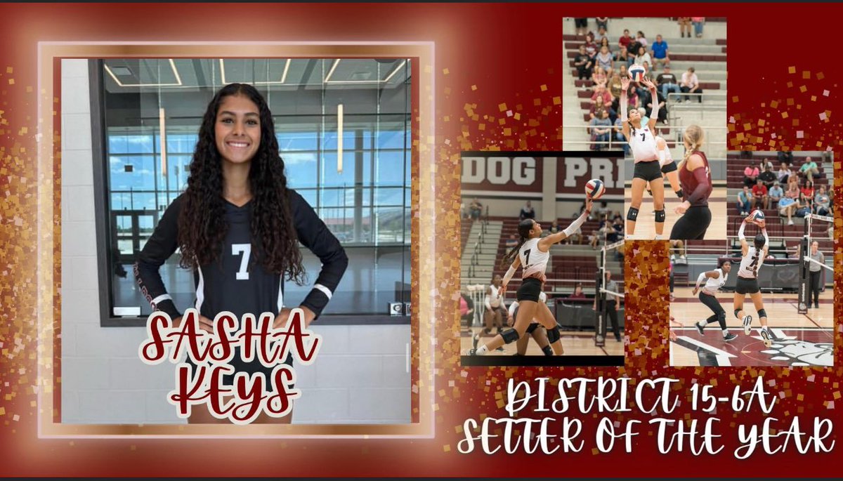 Congrats to our Freshman setter for getting Setter of the Year! We are very proud of you